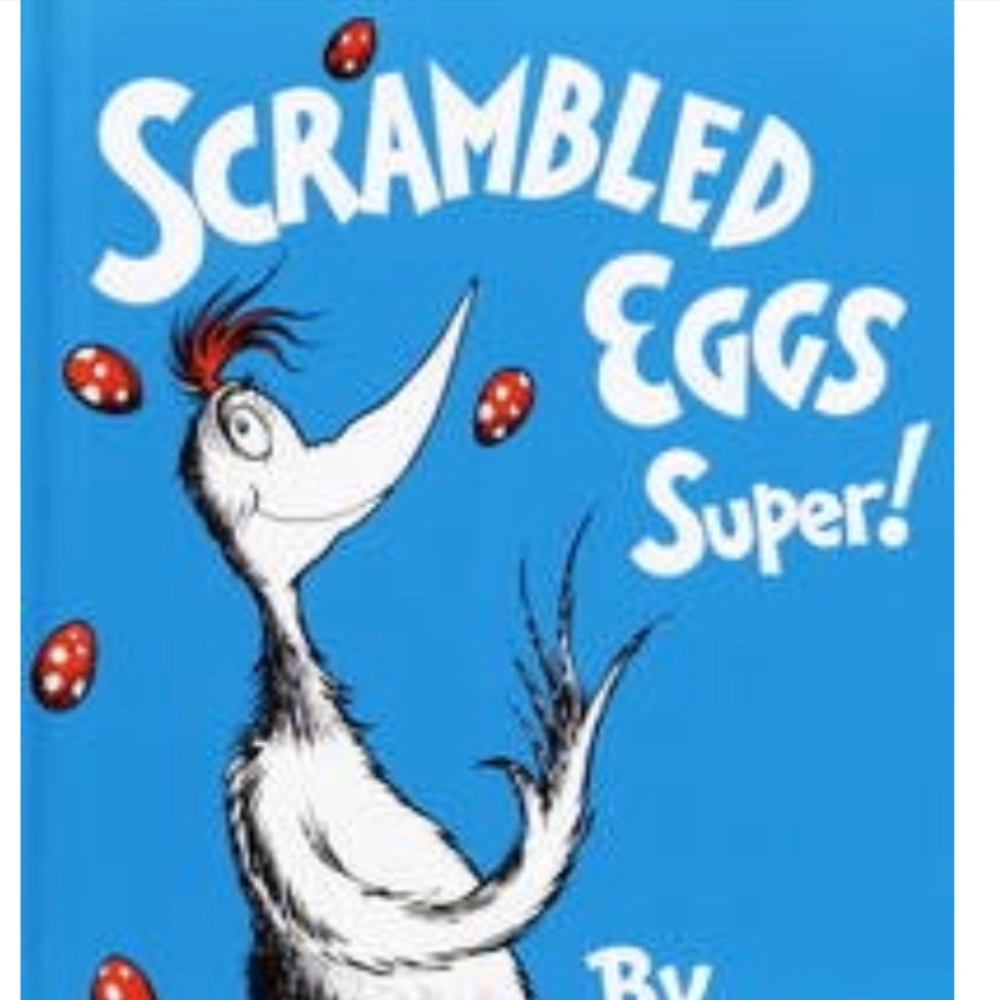 Dr Seuss Scrambled Eggs Super! Vintage banned book.